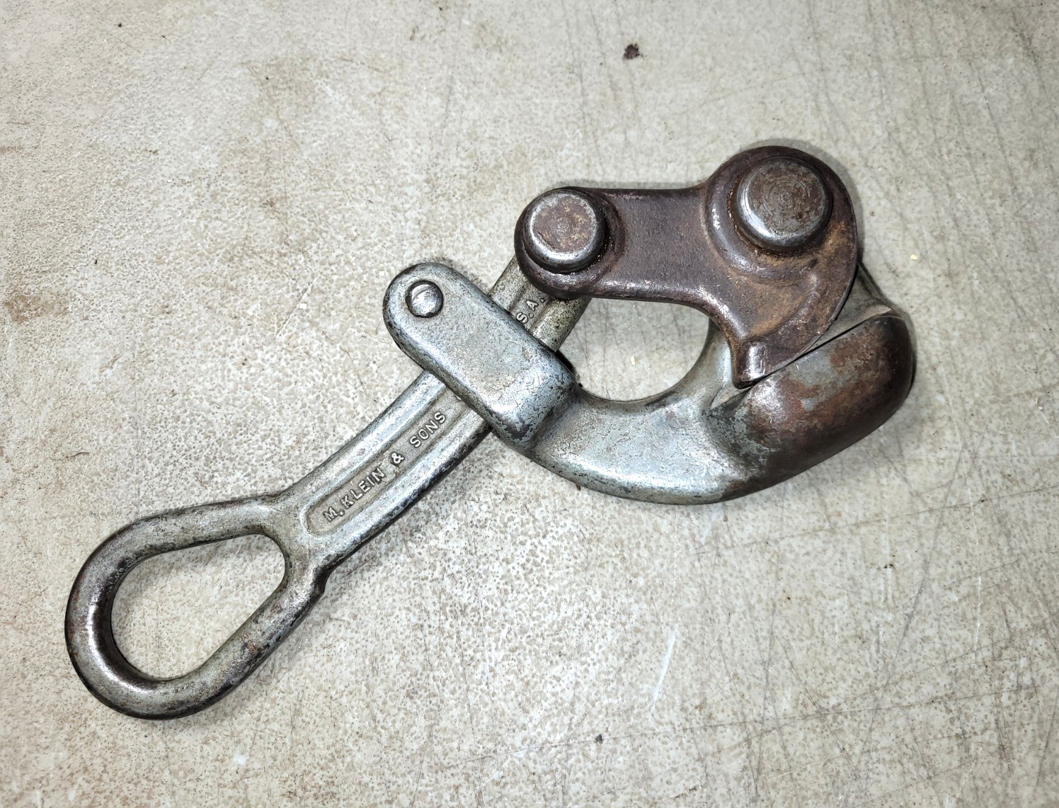 Vintage M Klein & Sons 1604-20 Haven's Grip Lineman Cable Puller USA
