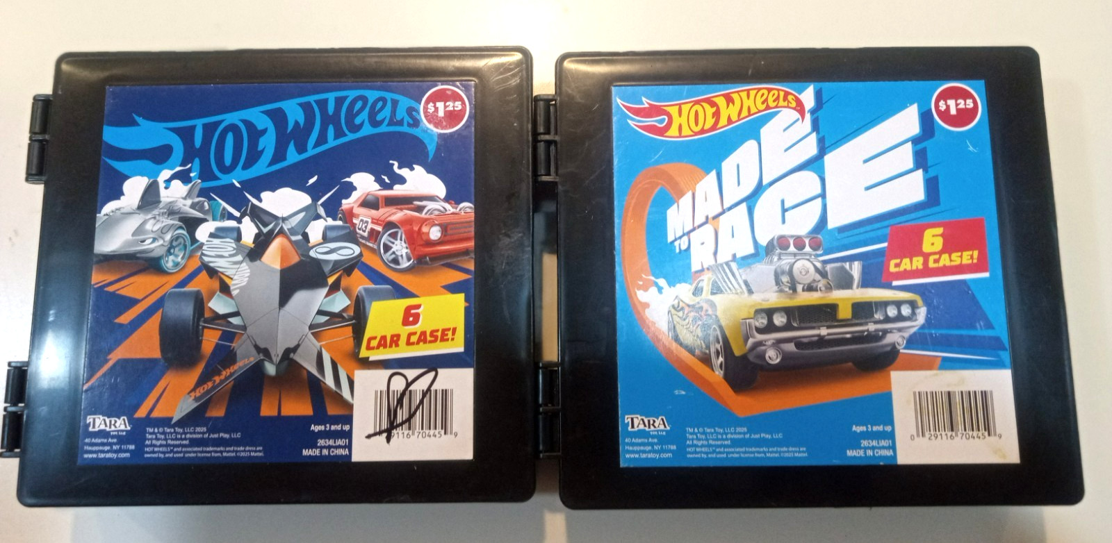 Hot Wheels - 6 Car Storage / Display Case  pack of 2