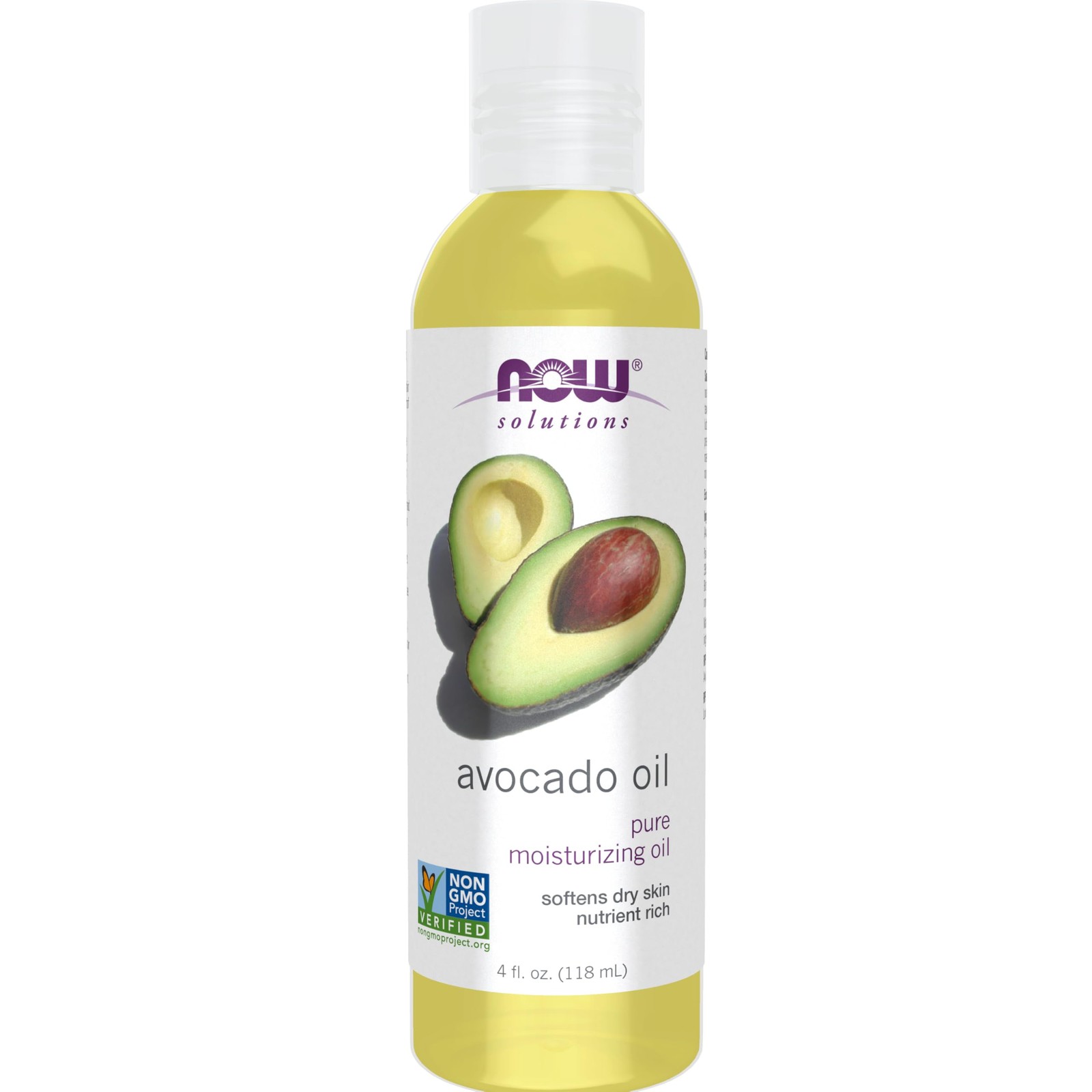 NOW Foods Solutions, Avocado Oil, 100% Pure Moisturizing Oil, Nutrient Rich and