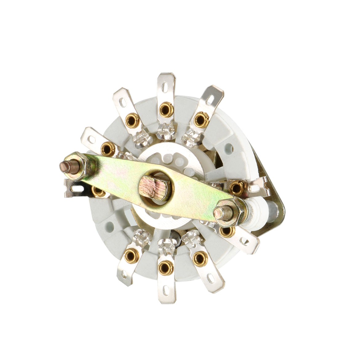 10 Pin 2P4T 2 Pole 4 Position Selectable Single Deck Band Selector Rotary Switch