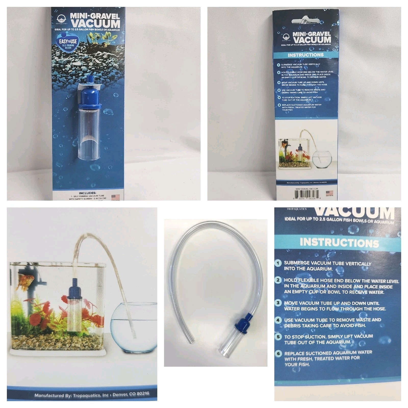MINI GRAVEL-VACUUM | MAINTAIN YOUR FISH TANK / BOWLS / AQUARIUM Cleaning Care