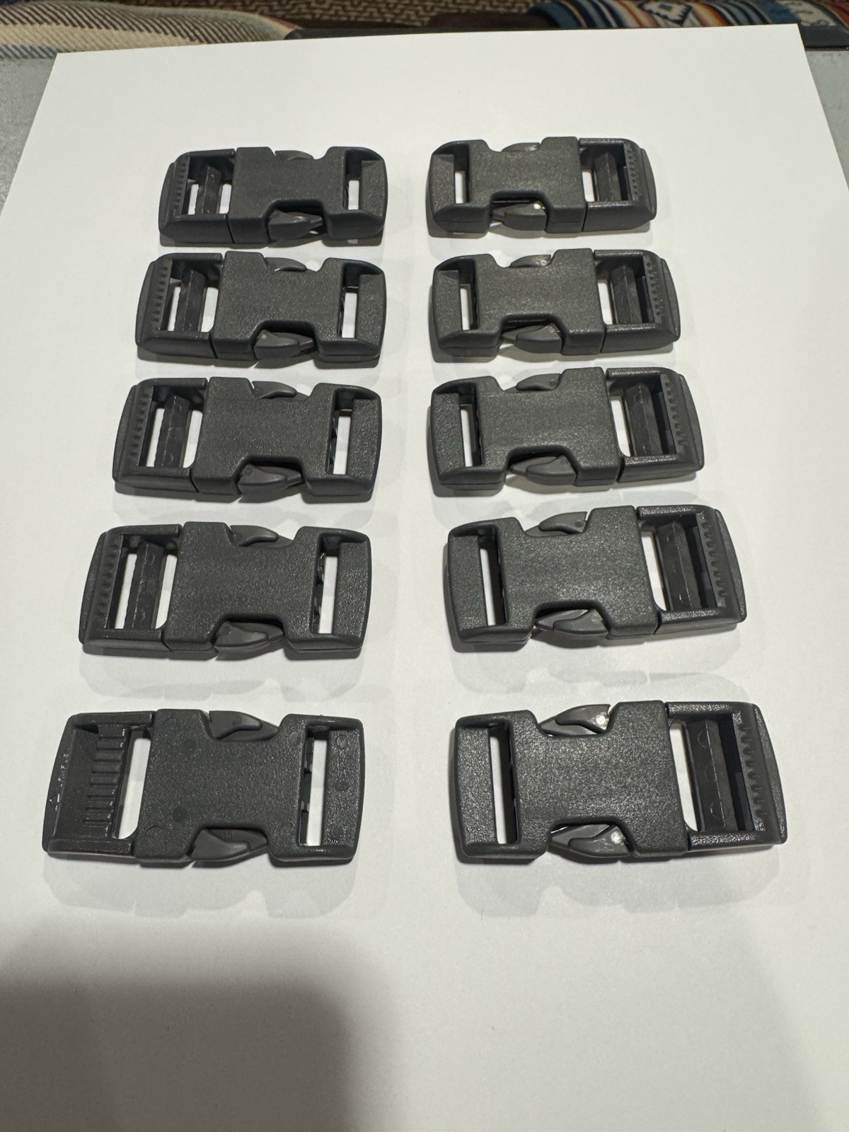 10 Pair Of USGI Duraflex IR Green, Buckles Male/Female 3/4”