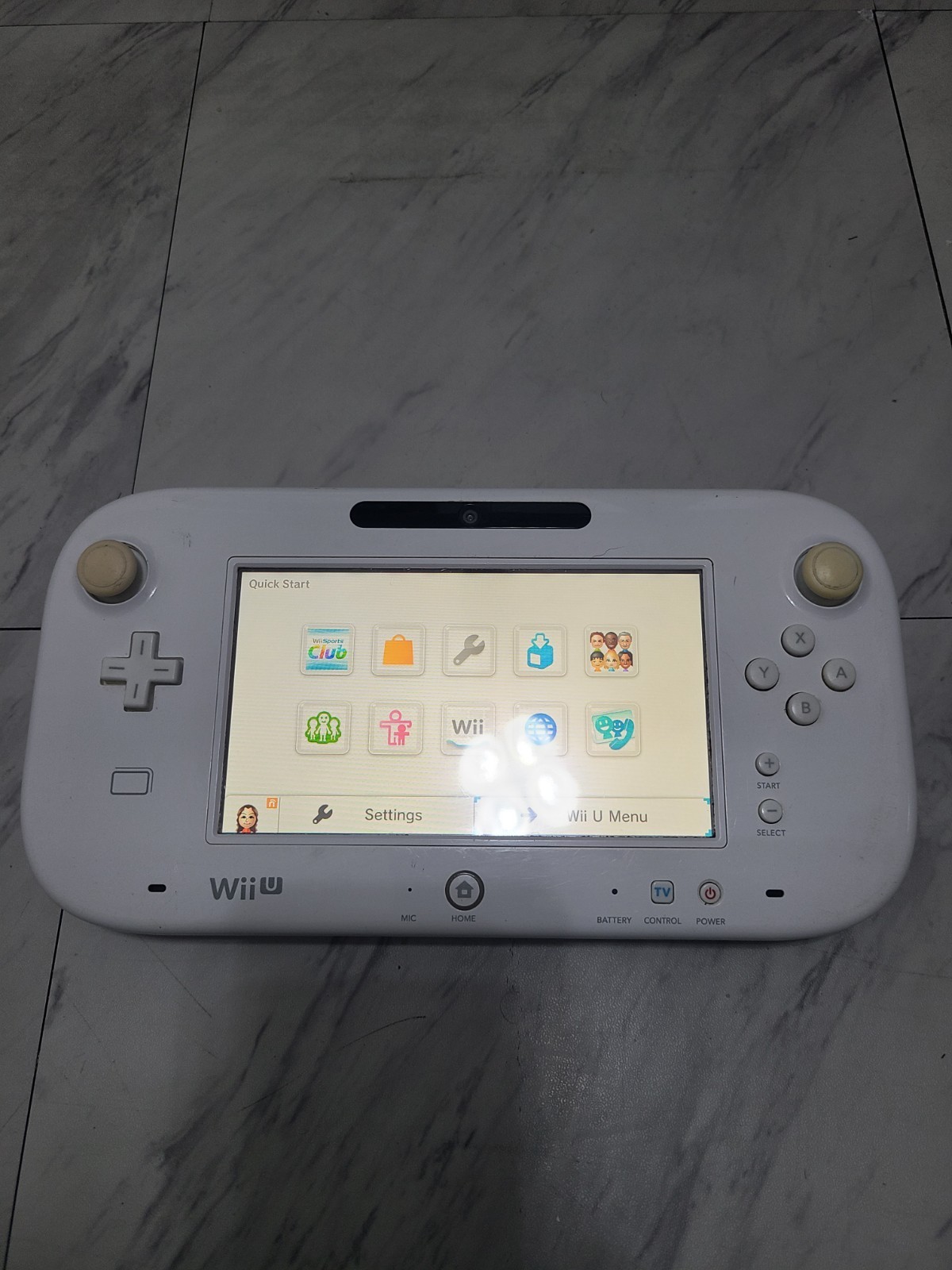 Nintendo Wii U White Game Pad Controller Only WUP-010 USA Tested Working