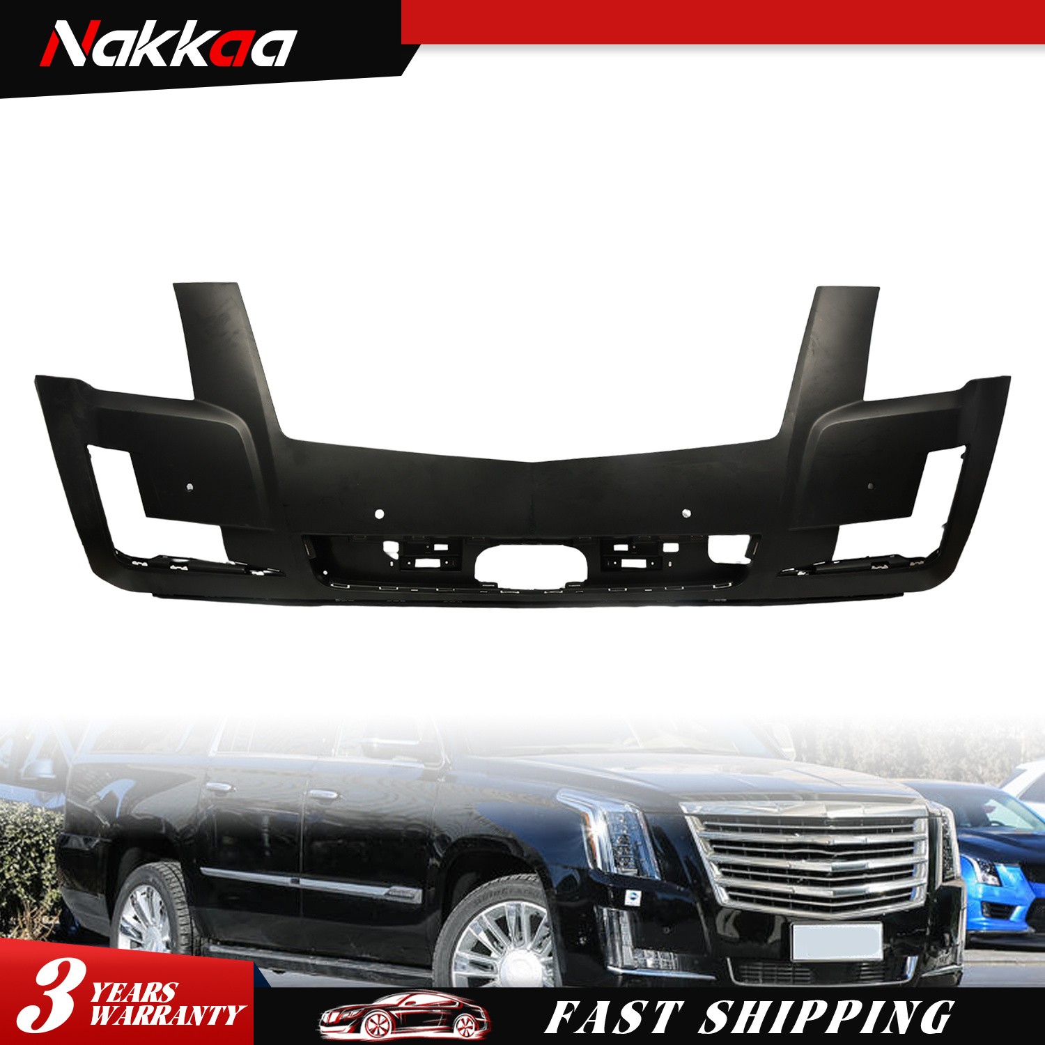 Front Bumper Cover Fascia For 2017 2018 2019-2020 Cadillac Escalade ESV 84408072