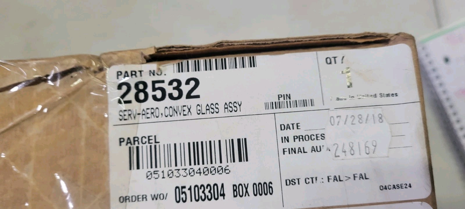 TL28532 GENUINE TRUCK- LITE MIRROR CONVEX GLASS ASSY NOS