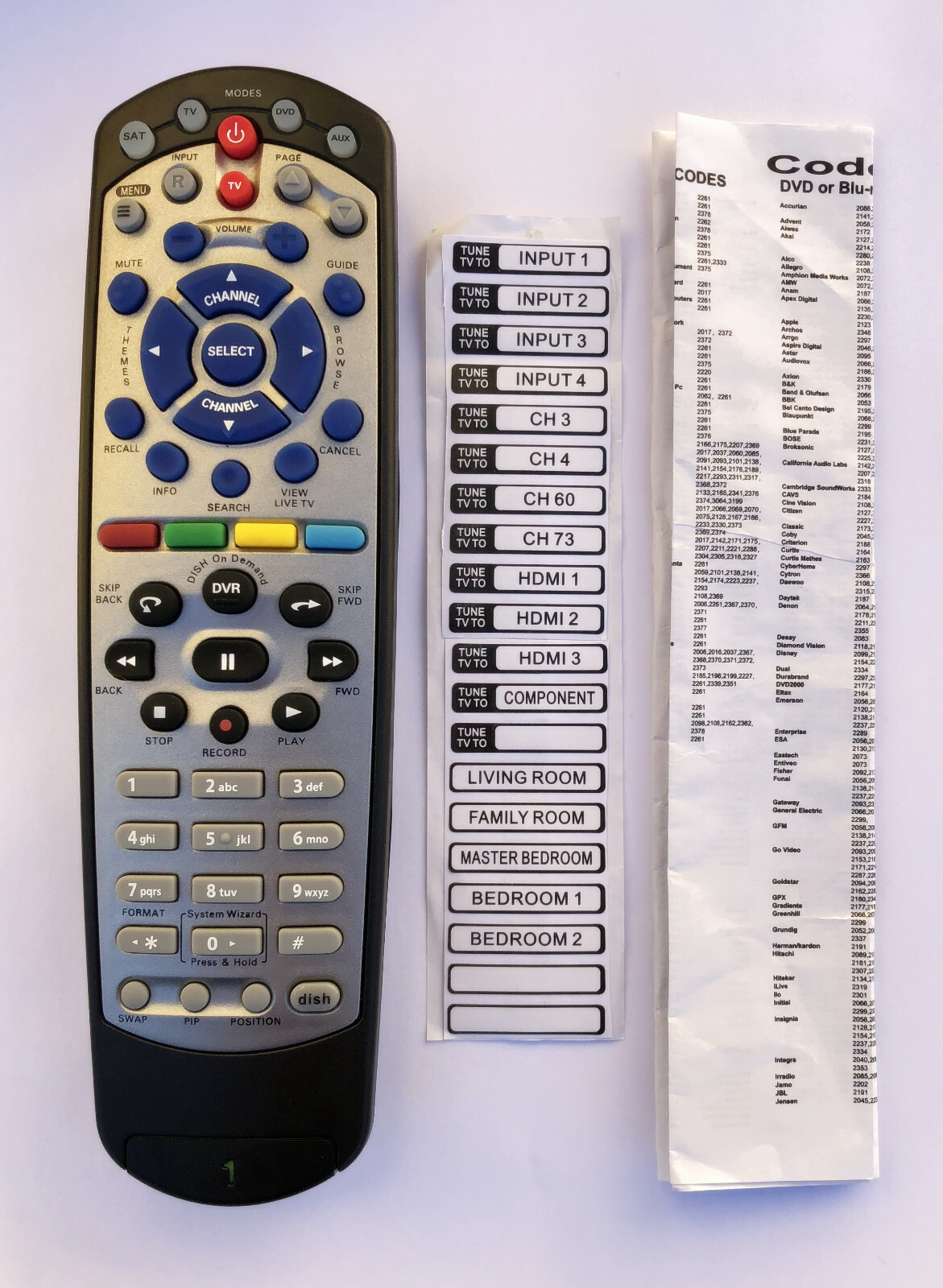 New Replace For DISH 20.1 TV1 Dish-Network Satellite Receiver IR Remote Control