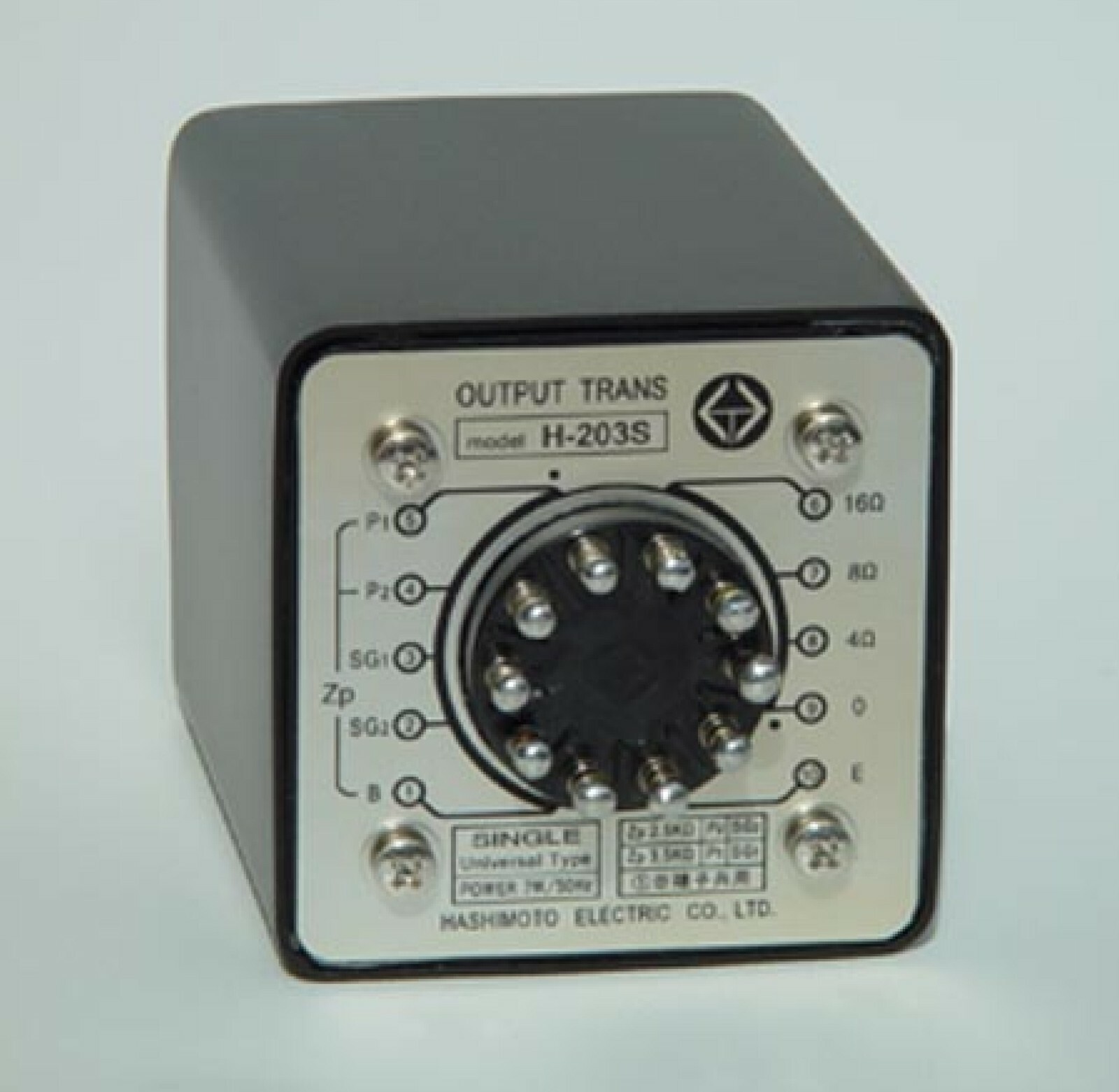 Hashimoto H-203S Output Transformer 7W Single 2.5K,3.5K/16,8,4 for 300B etc.