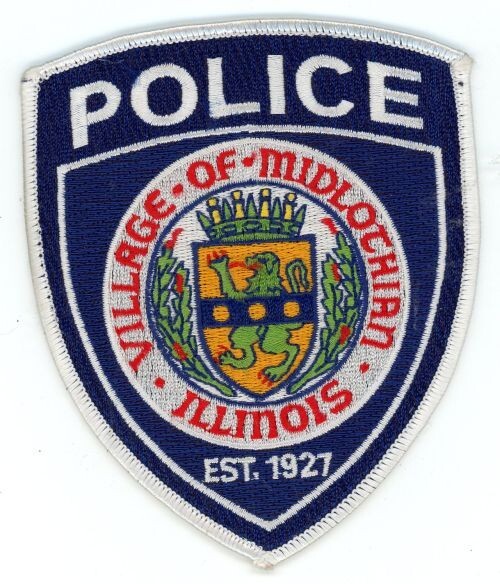 ILLINOIS IL MIDLOTHIAN POLICE NICE SHOULDER PATCH SHERIFF