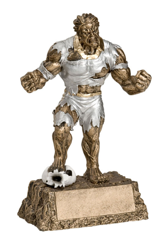 6.75" Monster Soccer Trophy - Free Engraved Plate