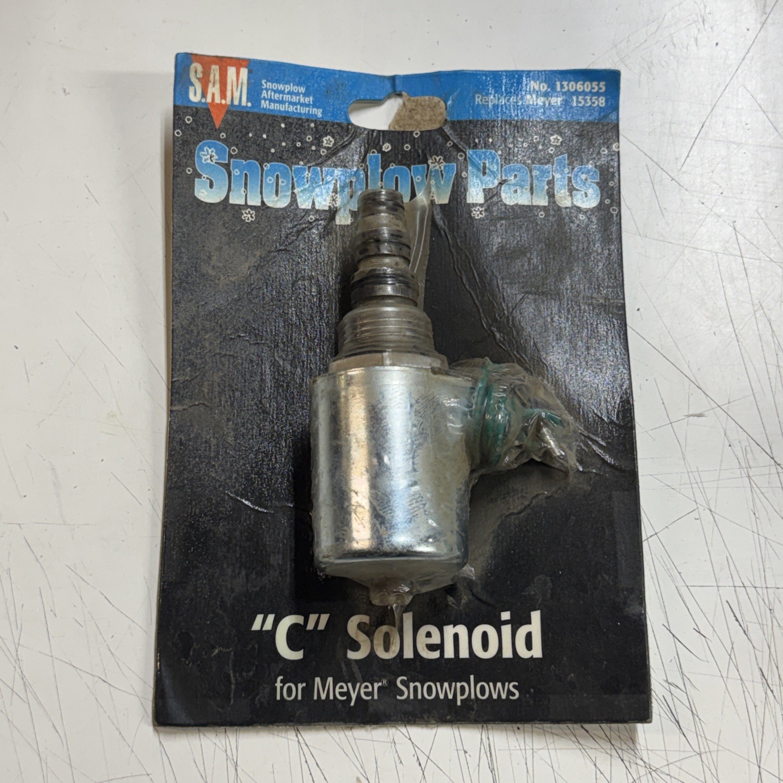 SAM 1306055 "C" Solenoid Coil And Valve, Snow Plow, Meyer 15358, Buyers 1306055