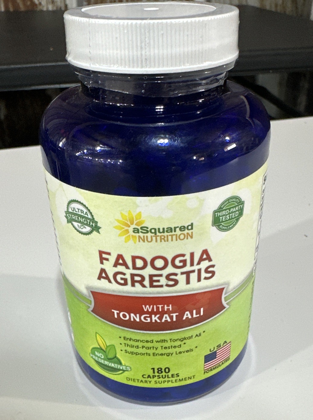 aSquared Nutrition Fadogia Agrestis 600mg & Tongk Ali 400mg - 180 Capsules
