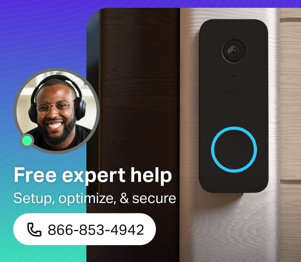 Wired Doorbell Camera v2 with Alexa & Google Assistant