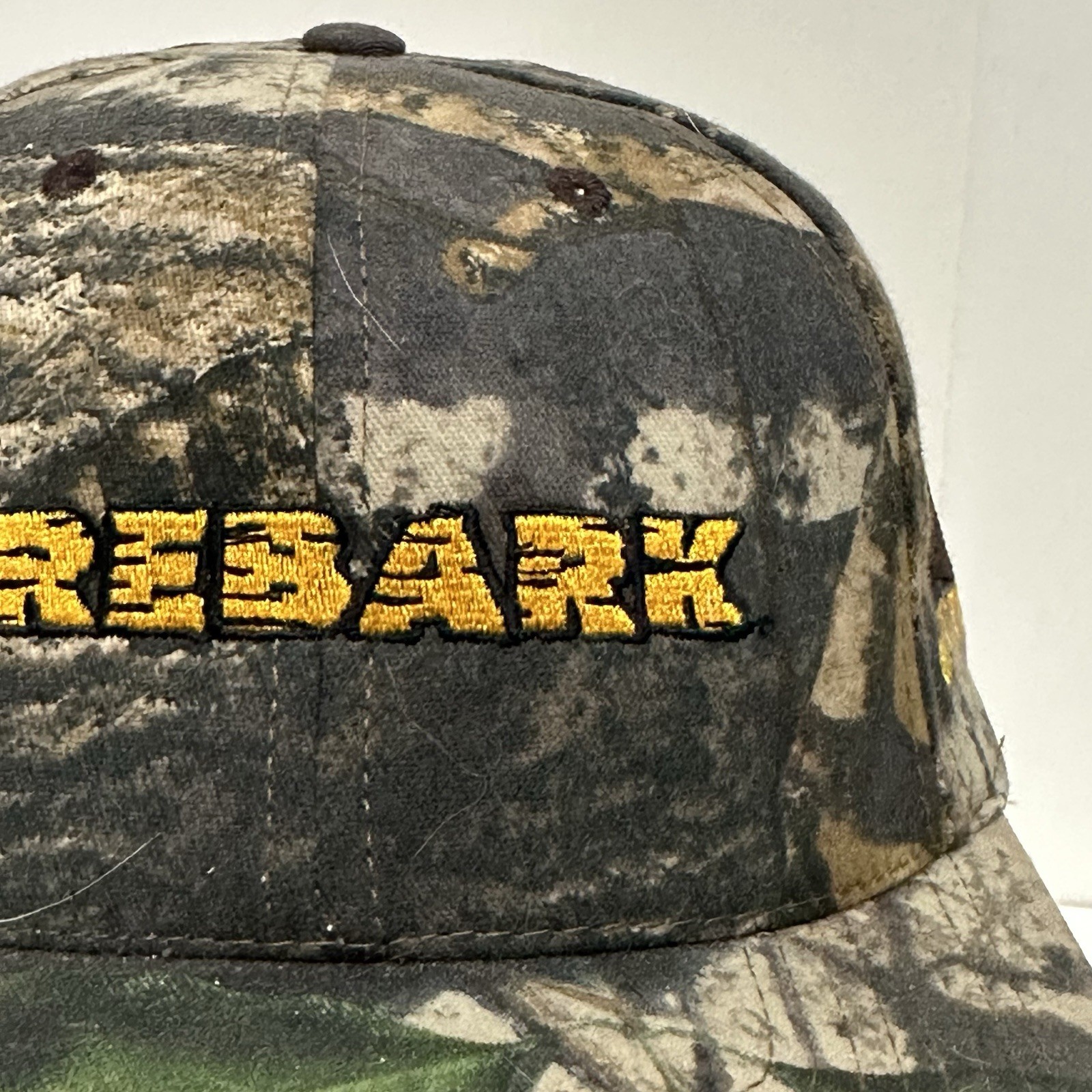 Vtg. Trebark Camo Cap Hat Kansas Governor's One Shot Turkey Hunt 2001 Snapback