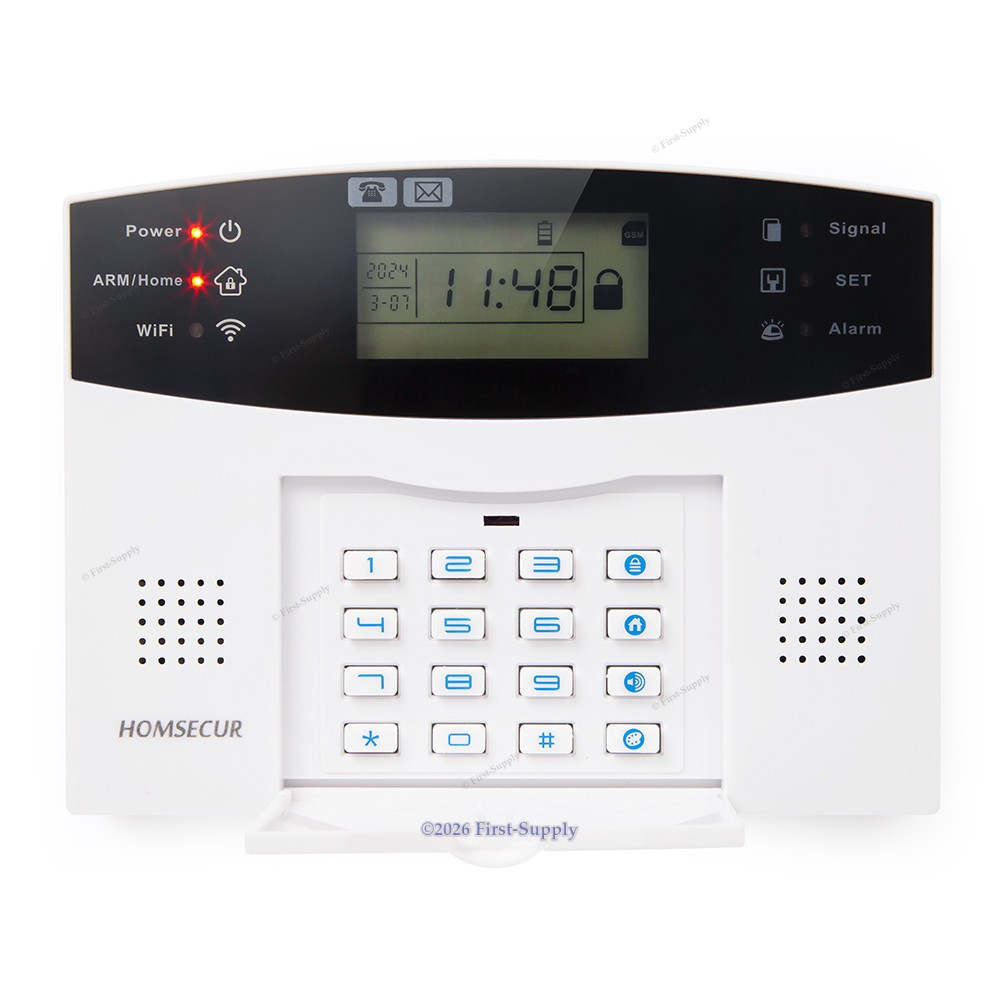 HOMSECUR APP Controlled Wireless &wired WIFI 4G GSM Home Security Alarm System