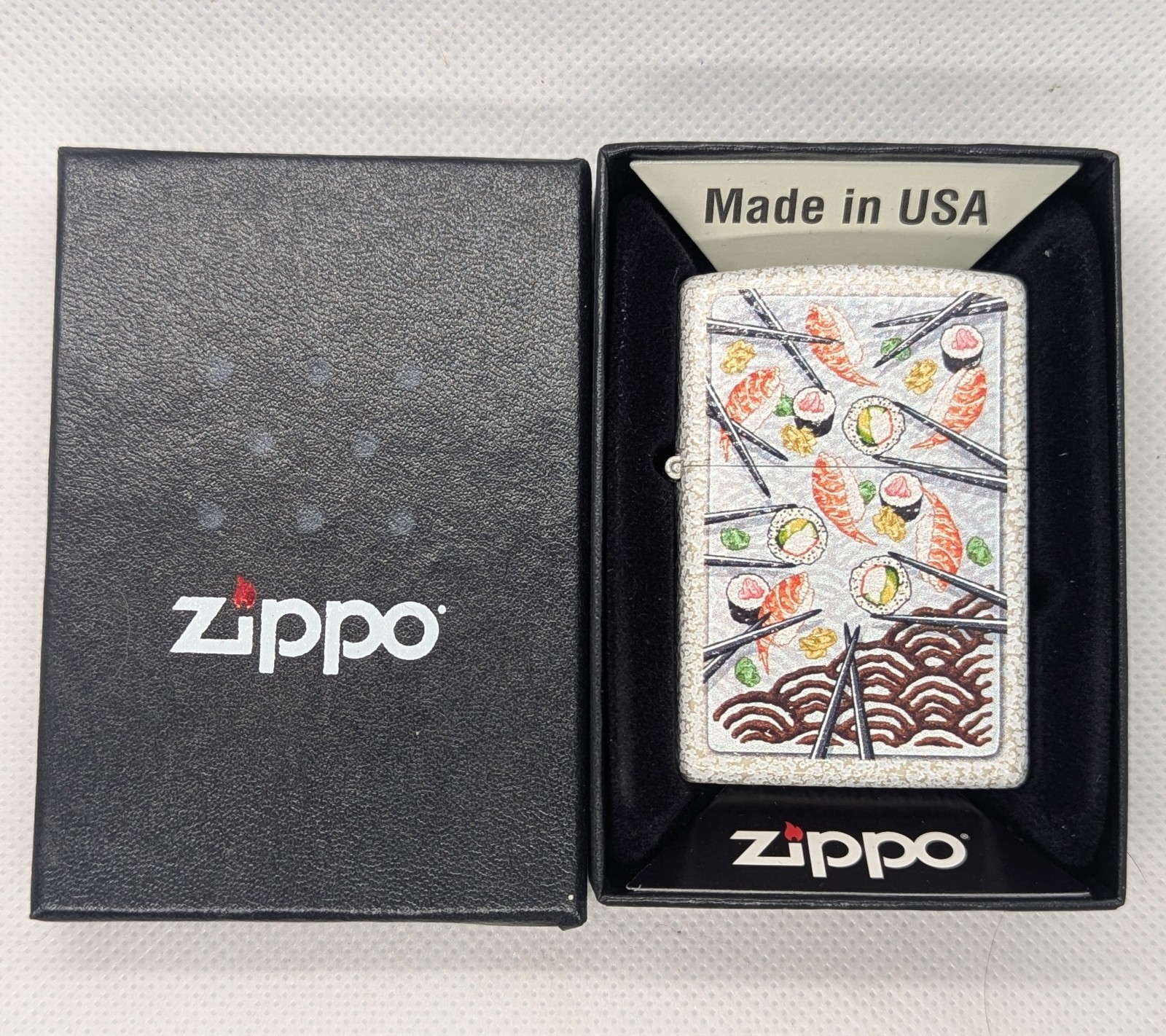 Zippo Lighter - Mercury Glass Sushi
