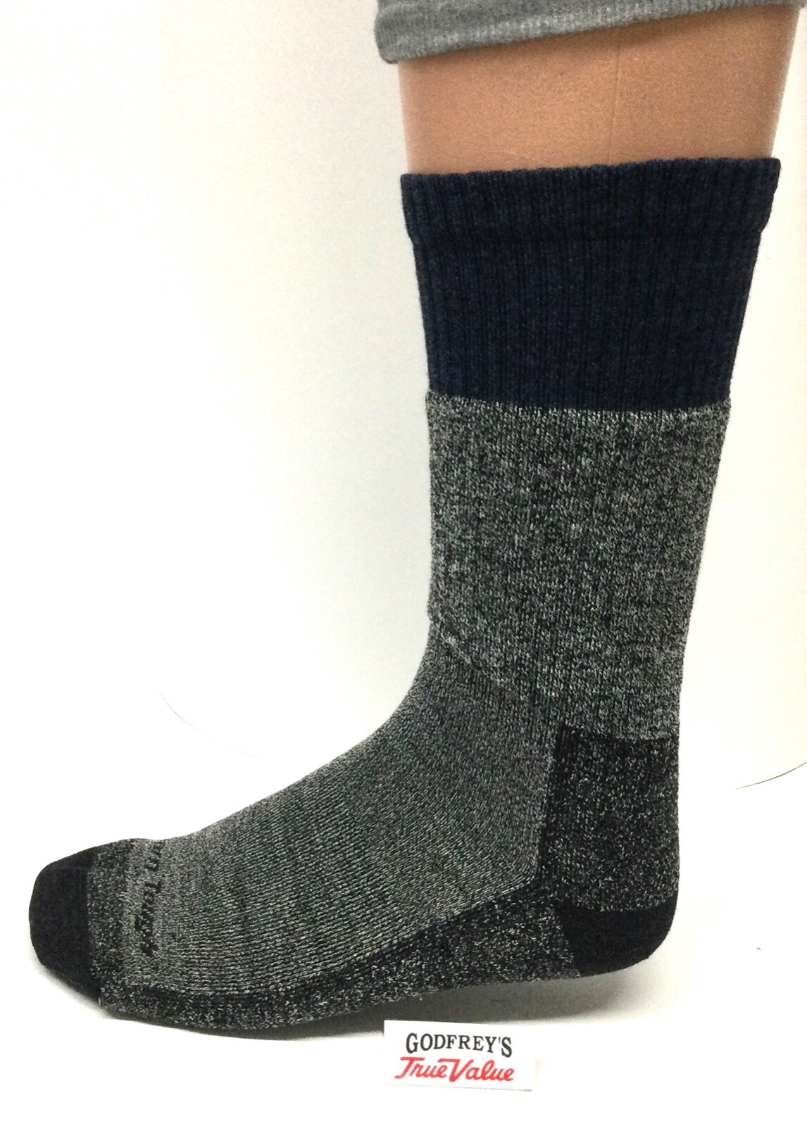 Darn Tough 1981 Denim Merino Wool Mens Scout Boot Sock Cushion Twisted Yarn Warm