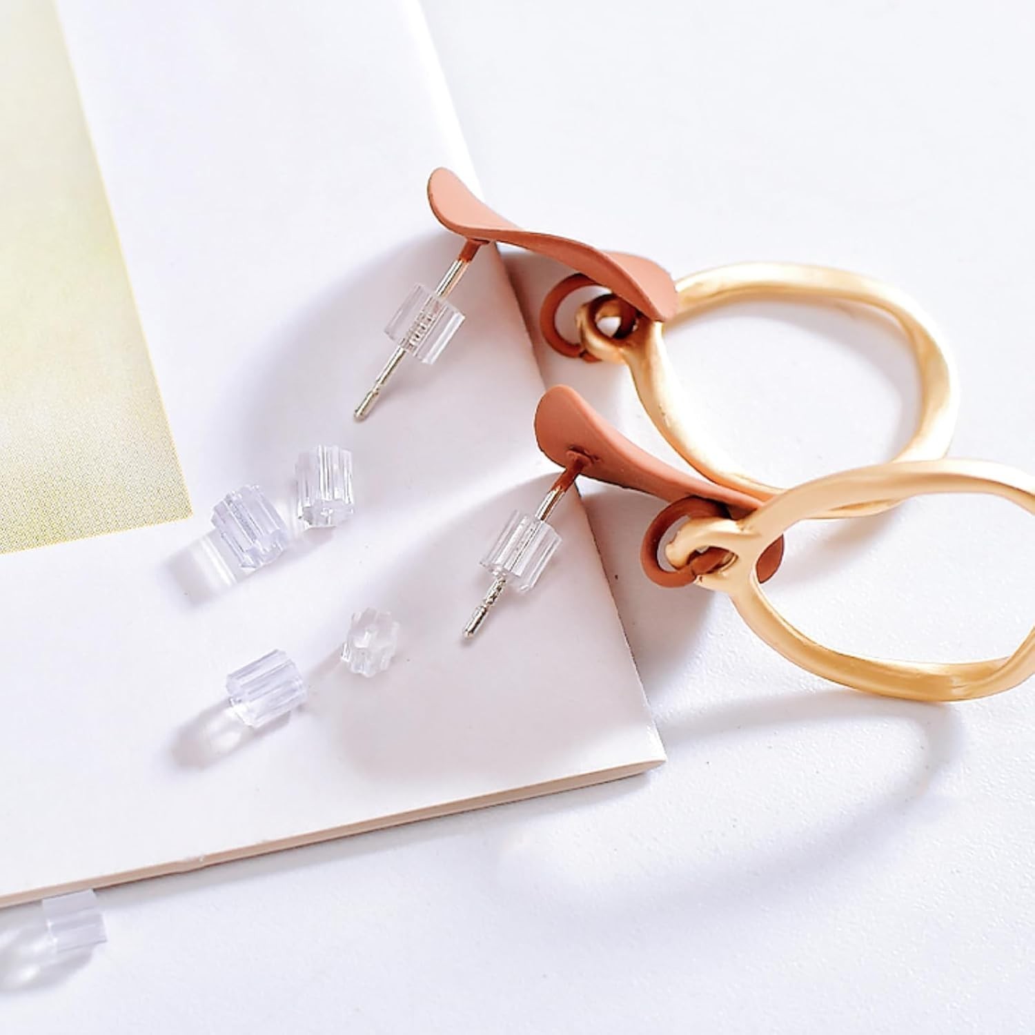 200 Silicone Earring Backs - Lightweight, Invisible & Perfect for DIY Projects