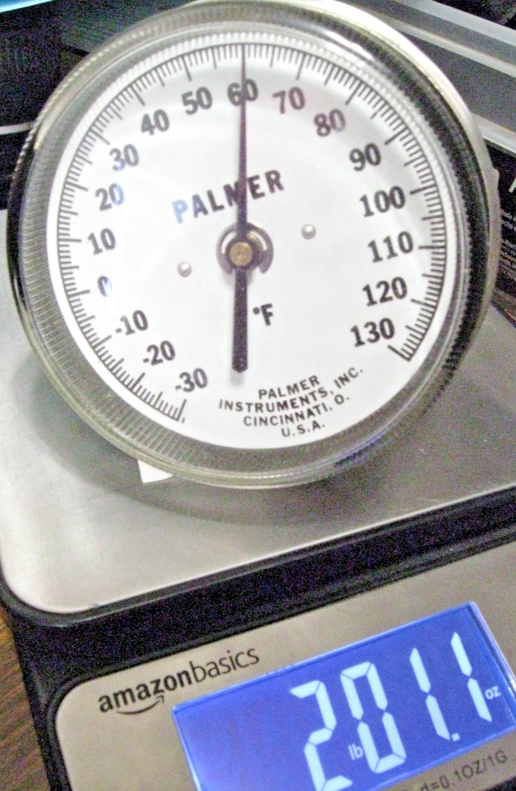 Massive 2# PALMER INSTRUMENTS  Stainless Steel F* Thermometer Cincinnati OH    4