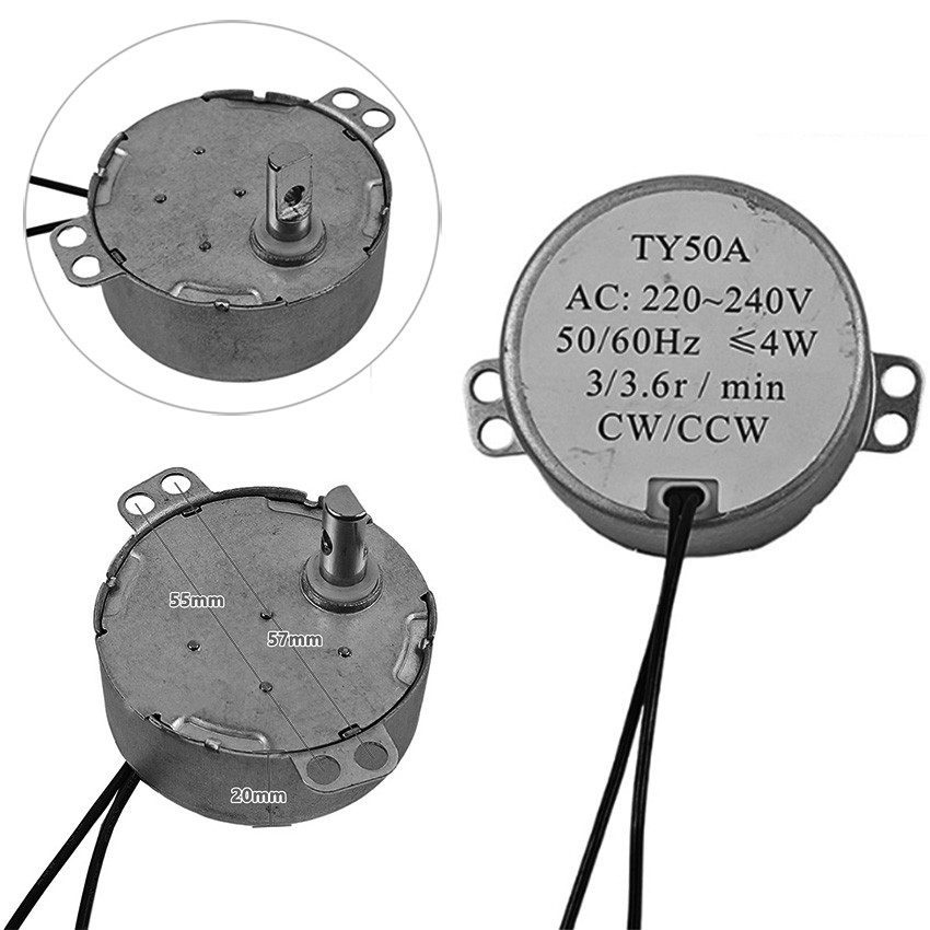 For Midea Fan Air Conditioner Fan Motor 50TYJ D-axis Synchronous Motor 220-224V