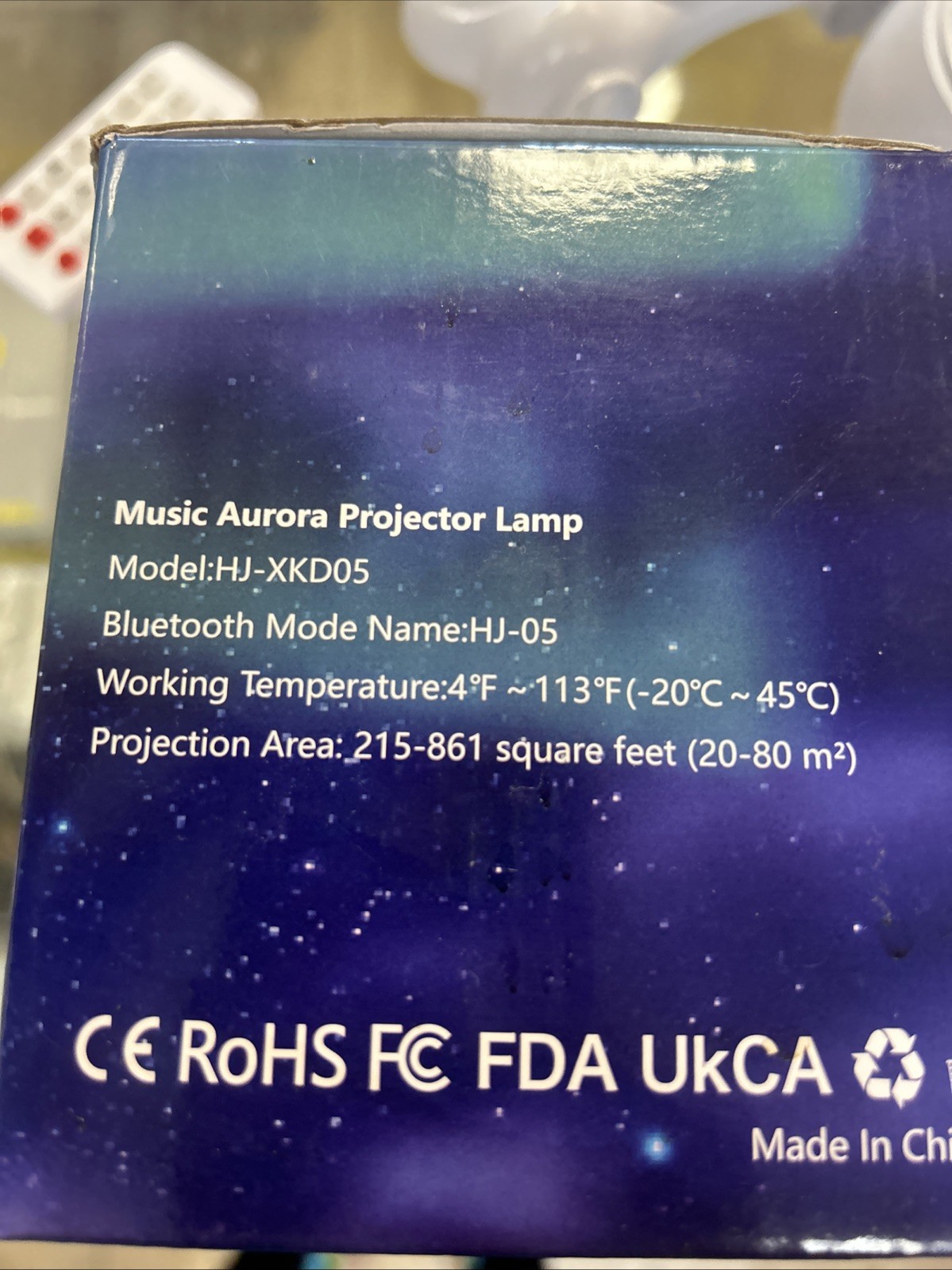 Emojis Galaxy Projector Bluetooth Black Music Aurora Projection