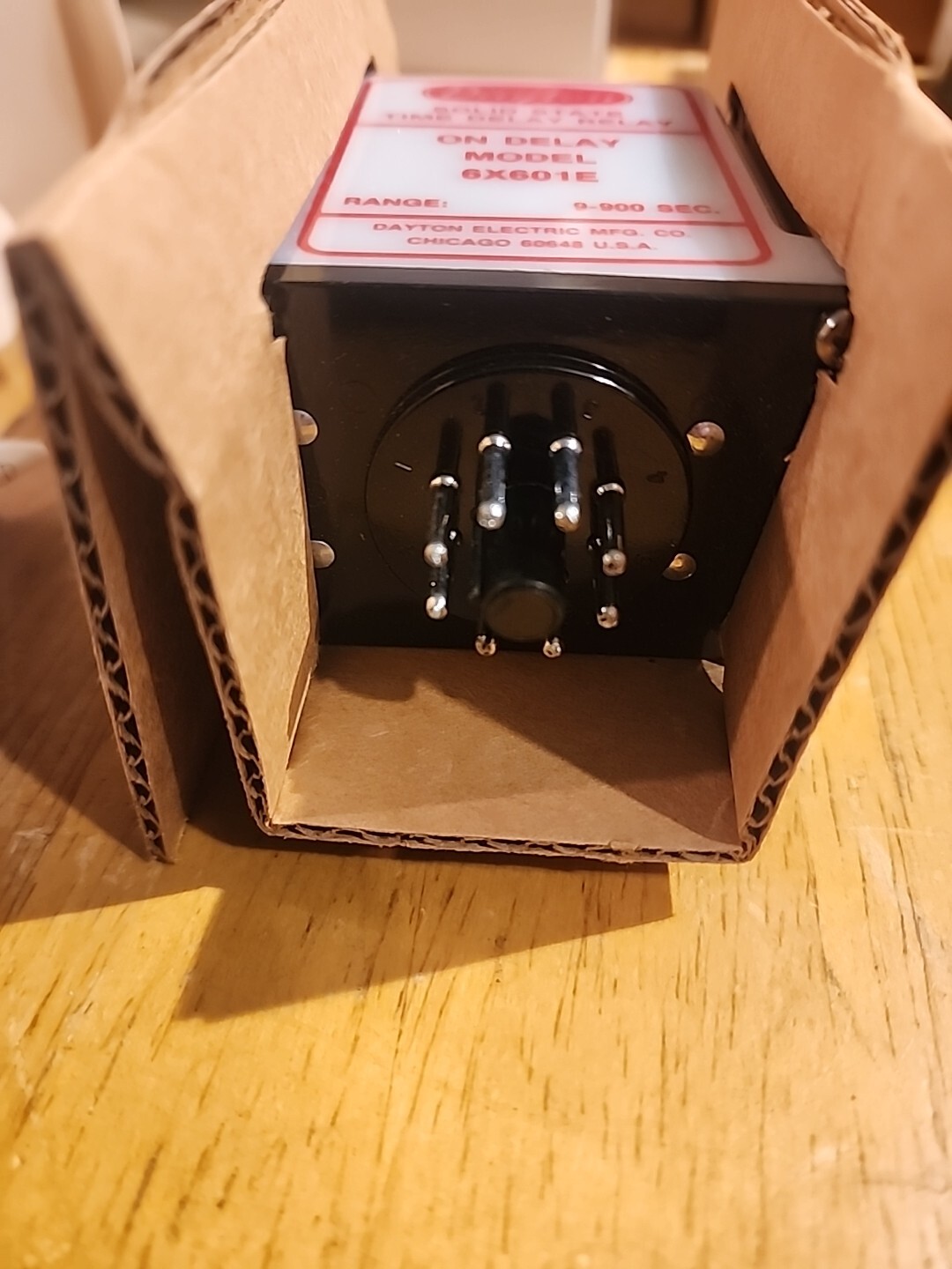 NEW DAYTON 6X601E, TIME DELAY RELAY, 9.0-900 SEC, SOLID STATE TIME DELAY RELAY