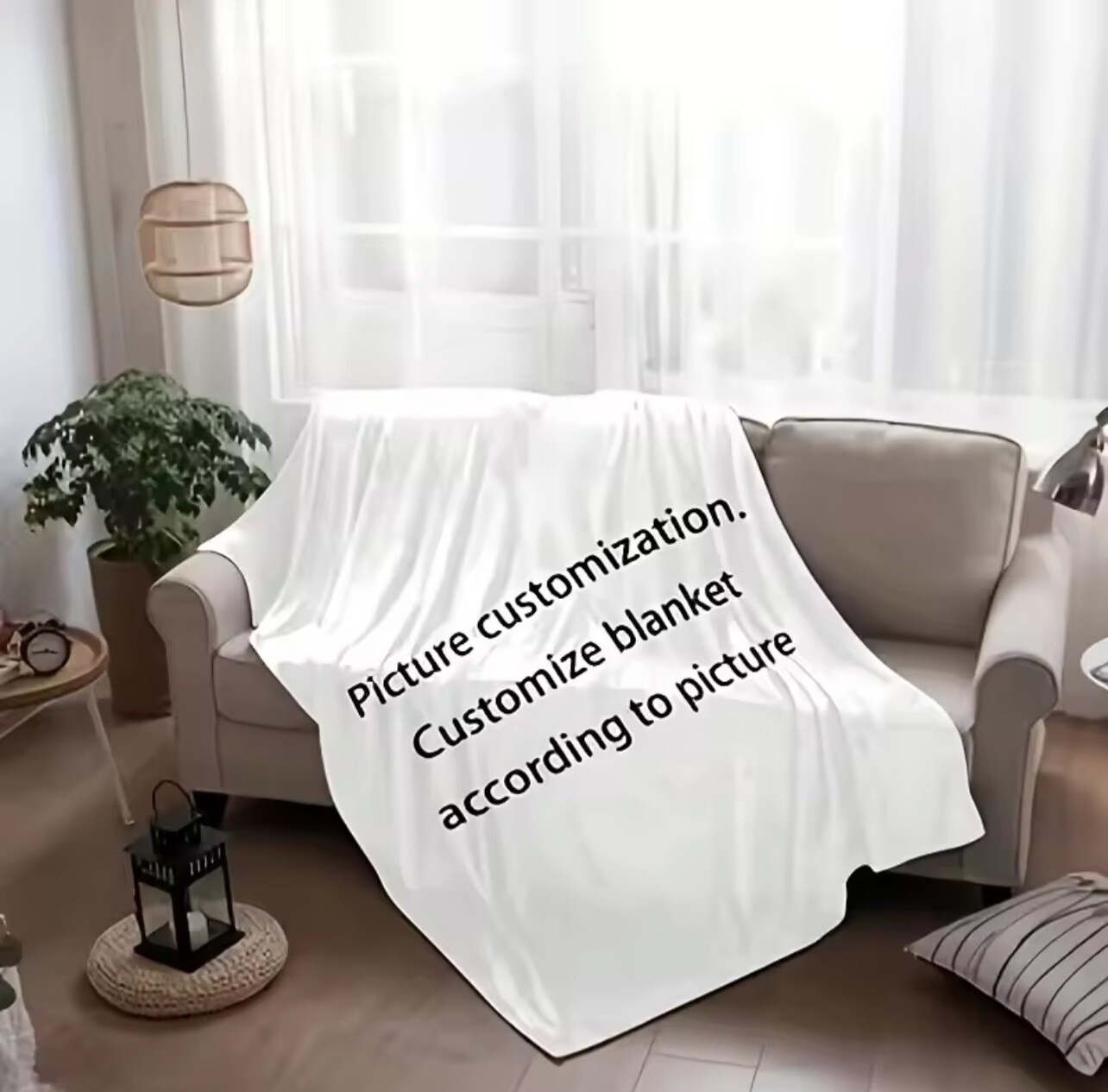 Custom blanket Personalized Photo Blanket Customized Print Warm Throw Blankets