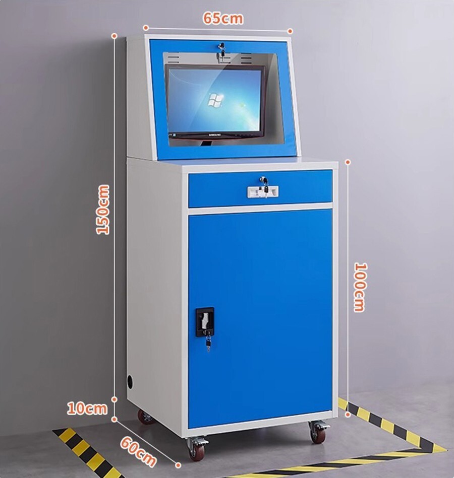 Mobile Security LCD Computer Cabinet Computer Dustproof Anti-theft Cabinet Tools