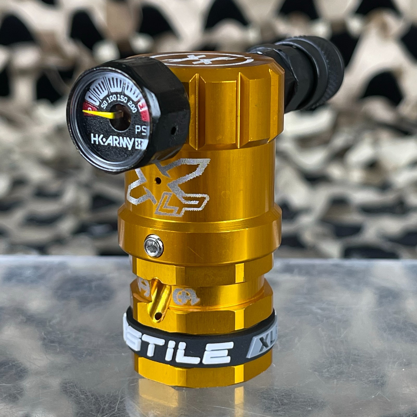 NEW HK Army Hostile Airsoft XLP Regulator w/ Side Port - Gold