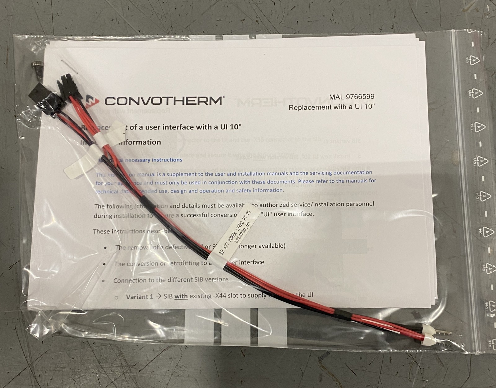 Convotherm Easytouch 10" User Interface Touch Screen 5066500