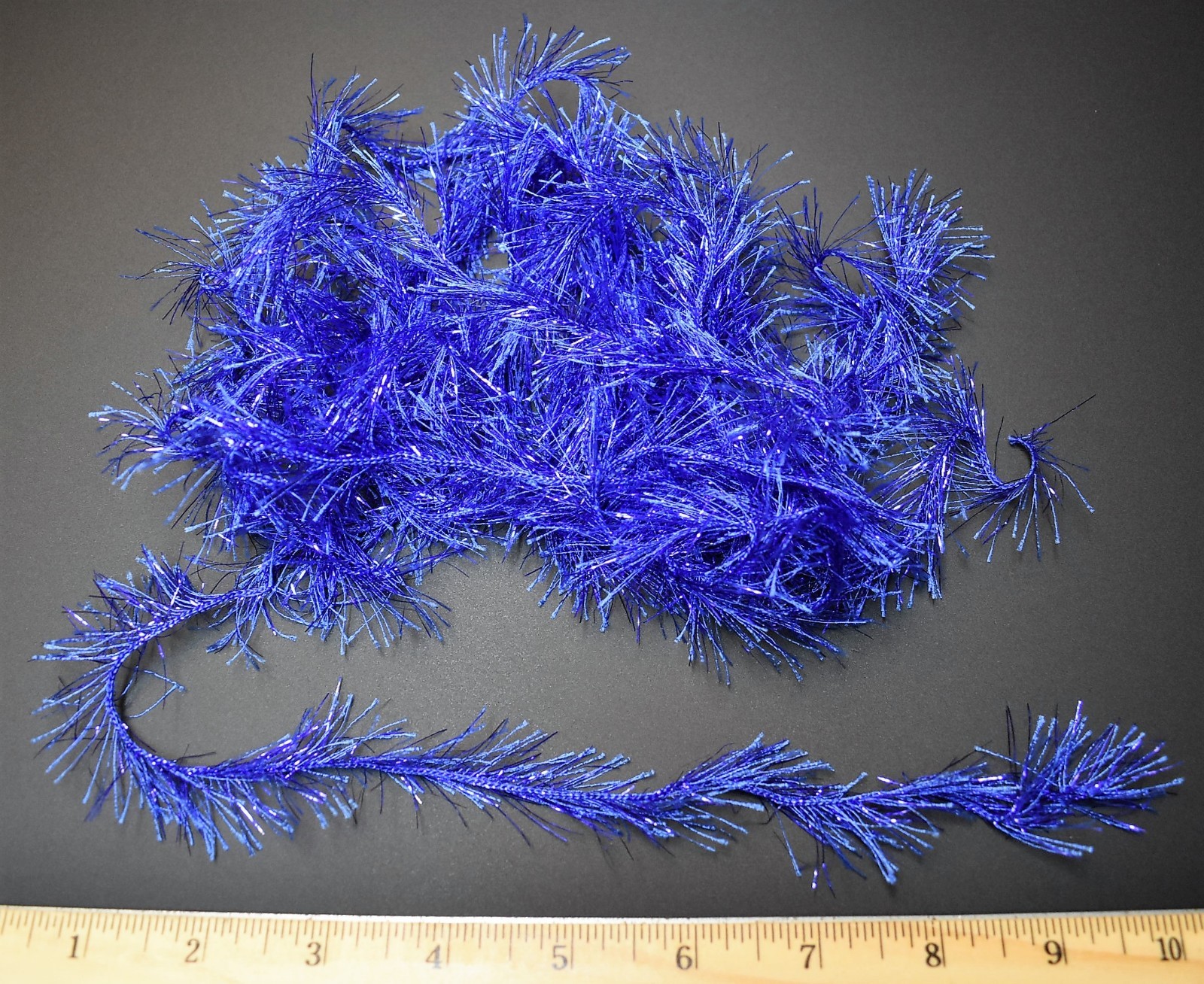 4  Yards ICE BLUE DAZZLE Crystal Ice Hackle Feather Replacement for Fly Tying