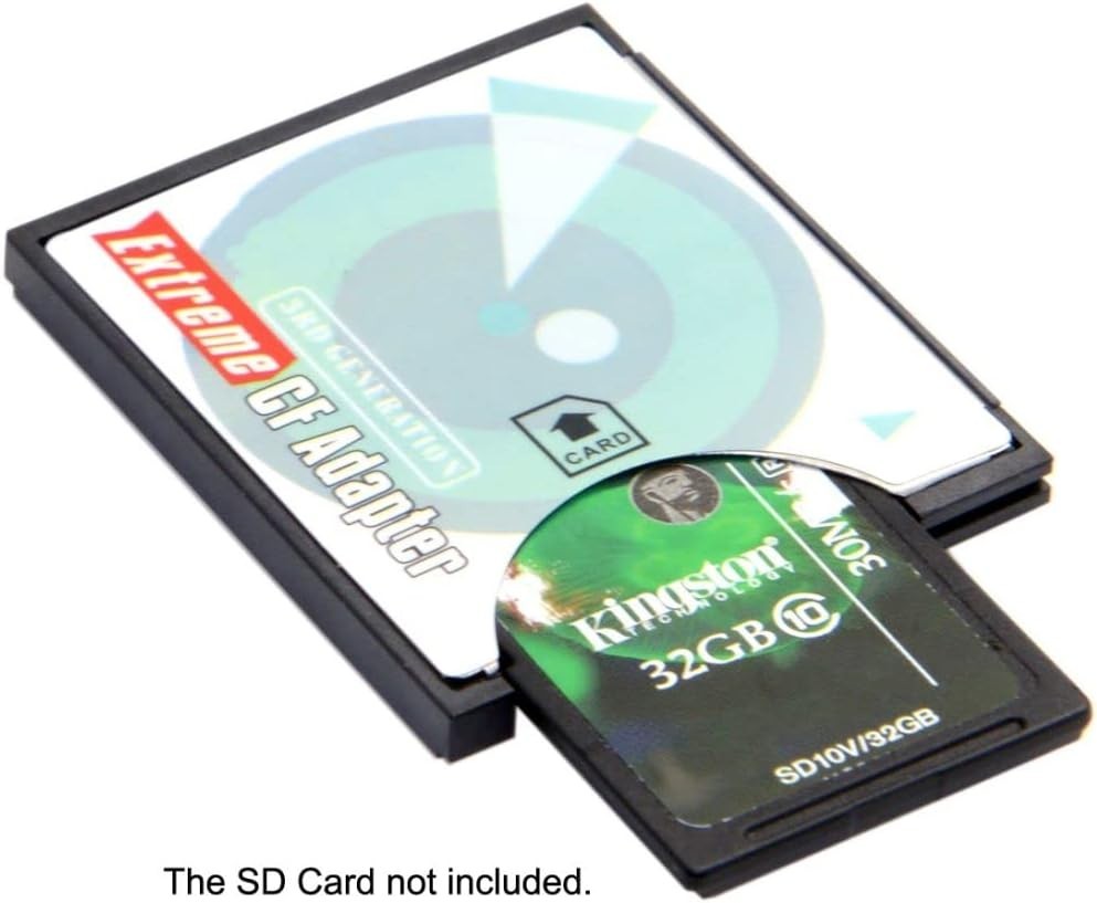 Compact Flash Type I Adapter for SD/SDHC/SDXC Cards - Lightweight & Efficient