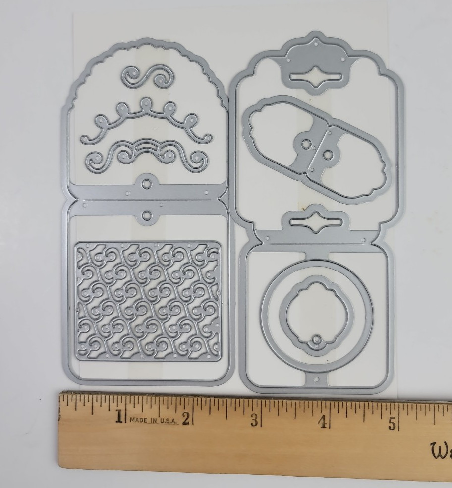 Stampin Up Cheerful Tags Thinlits Dies Sizzix Big Shot Fold Over Gift Tag 141838
