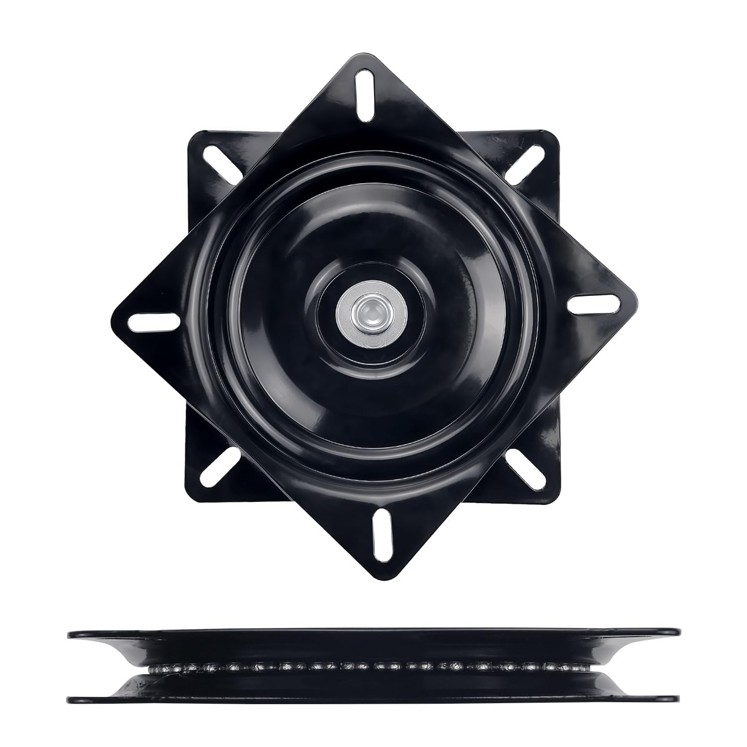 6 Inch Heavy Duty Swivel Plate 360 Degree Rotating Turntable Base Black