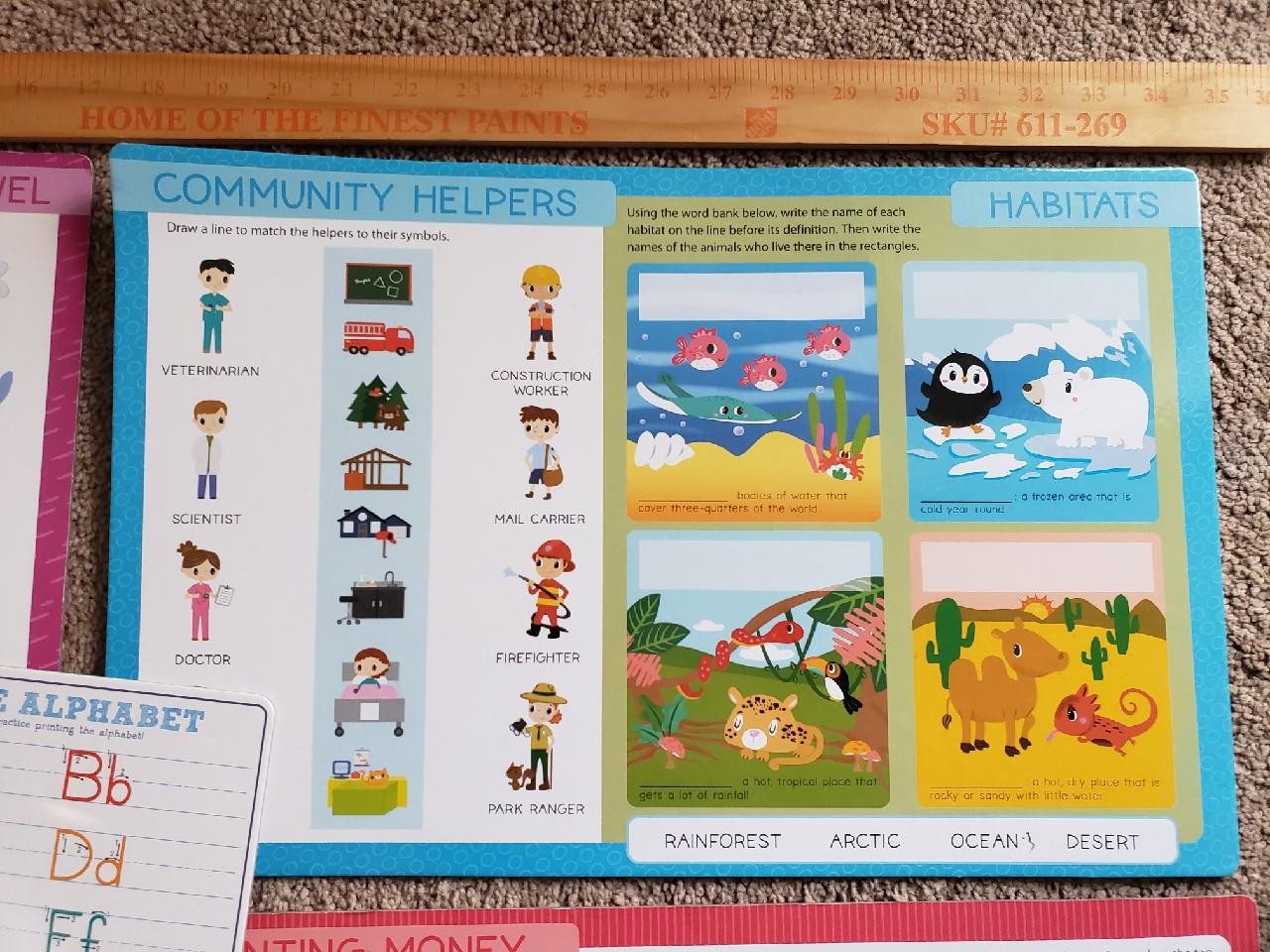 Teaching Classroom Materials Solar System Math Language Time Wipe Off Boards EUC
