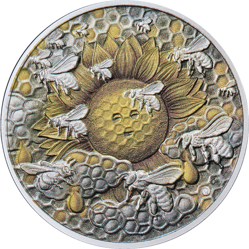 2025 Czech Mint 1 Ounce Silver Beekeeping Medal OGP - STOCK