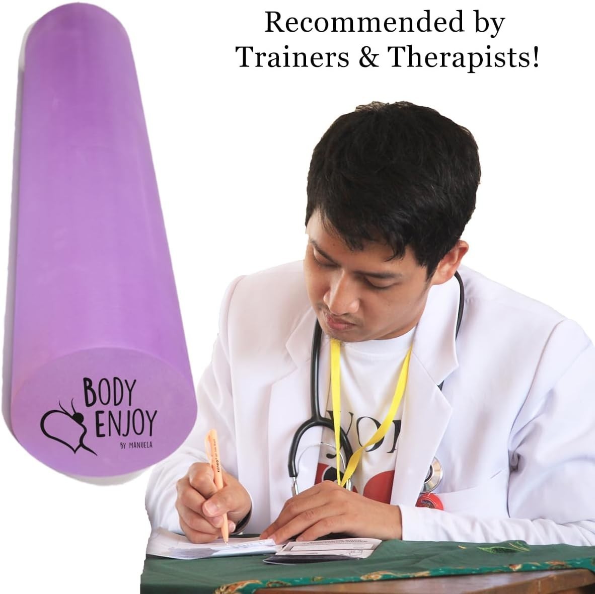 Personal Massage Roller - 4″ Medium-Hard EVA Foam for Effective Pain Management