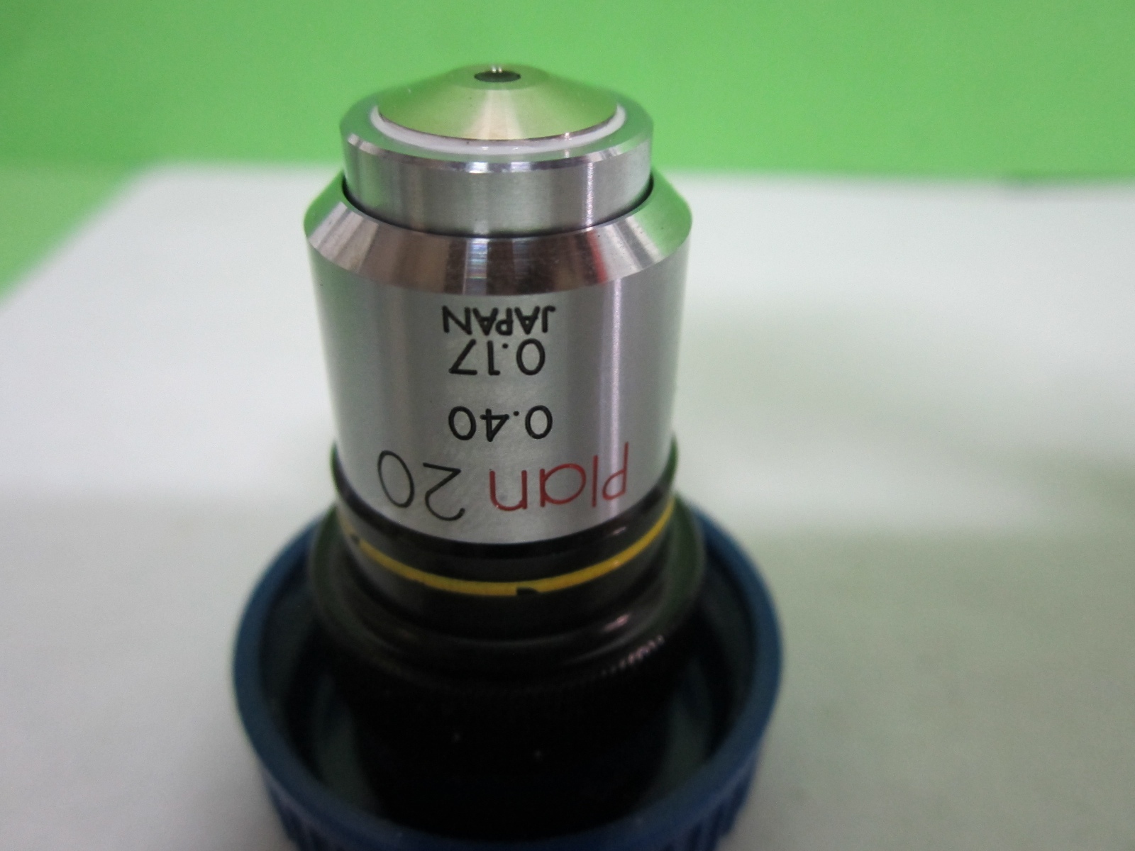 MICROSCOPE PART OBJECTIVE OLYMPUS JAPAN PLAN 20X OPTICS AS IS BIN#S9-09