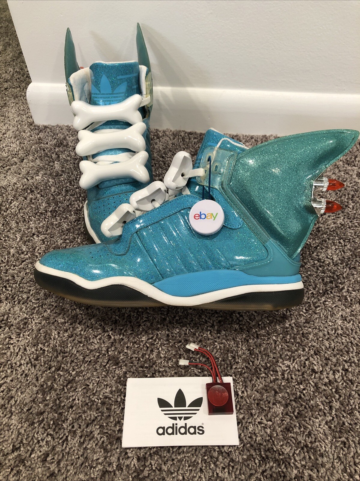 Adidas Jeremy Shark Fin LED Battery, Fits all Sizes, Rare!