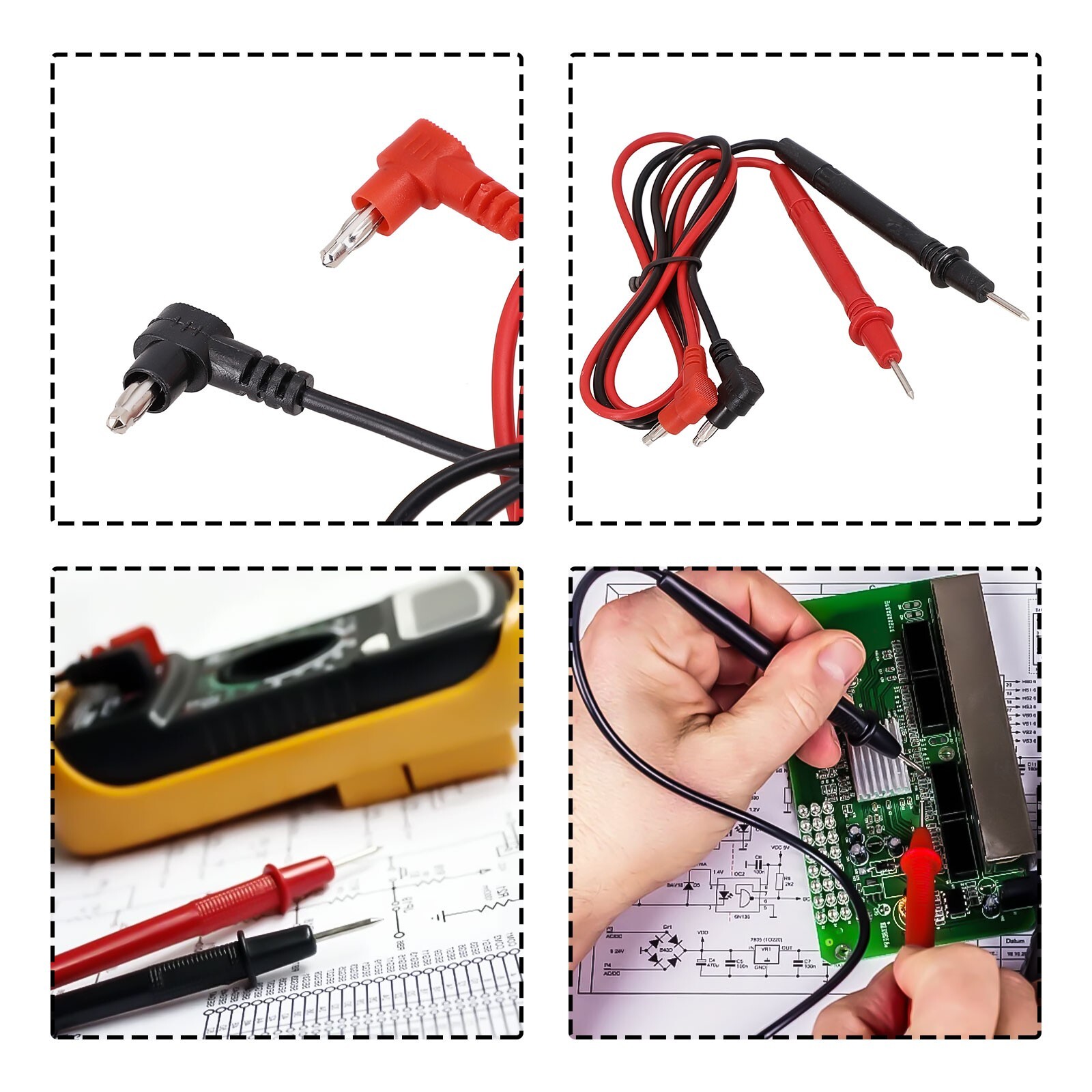 High quality For multimeter Test Leads with 1000V Voltage Range and 10A Current
