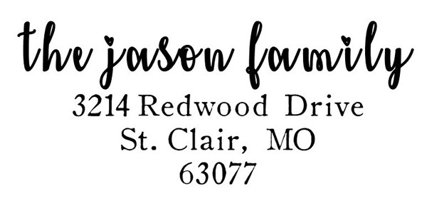 Custom Return Address Family Name Self Inking Stamp- Trodat 4913, Rubber Stamp,