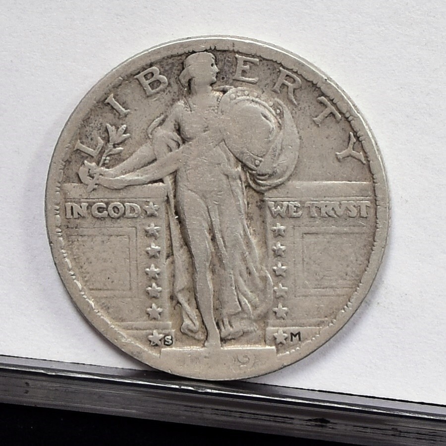 1919-S Standing Liberty Quarter - VF/XF Details, Cleaned (#57615-L)