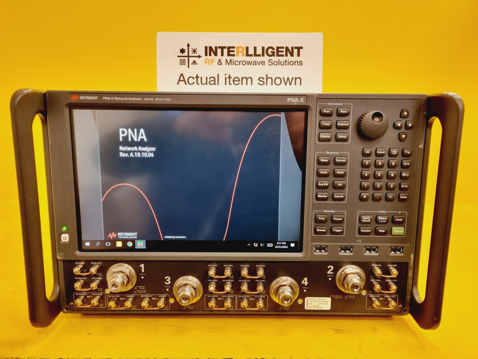 US-MADE: N5247B-425-029-S93029B, 900Hz-67GHz 4-Port PNA-X VNA, Keysight CAL+WRTY