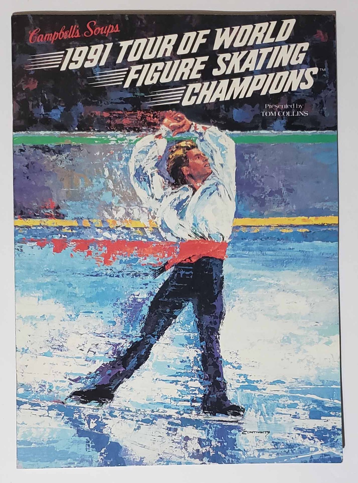 1991 Tour of World Figure Skating Champions Souvenir Program from Campbell Soup