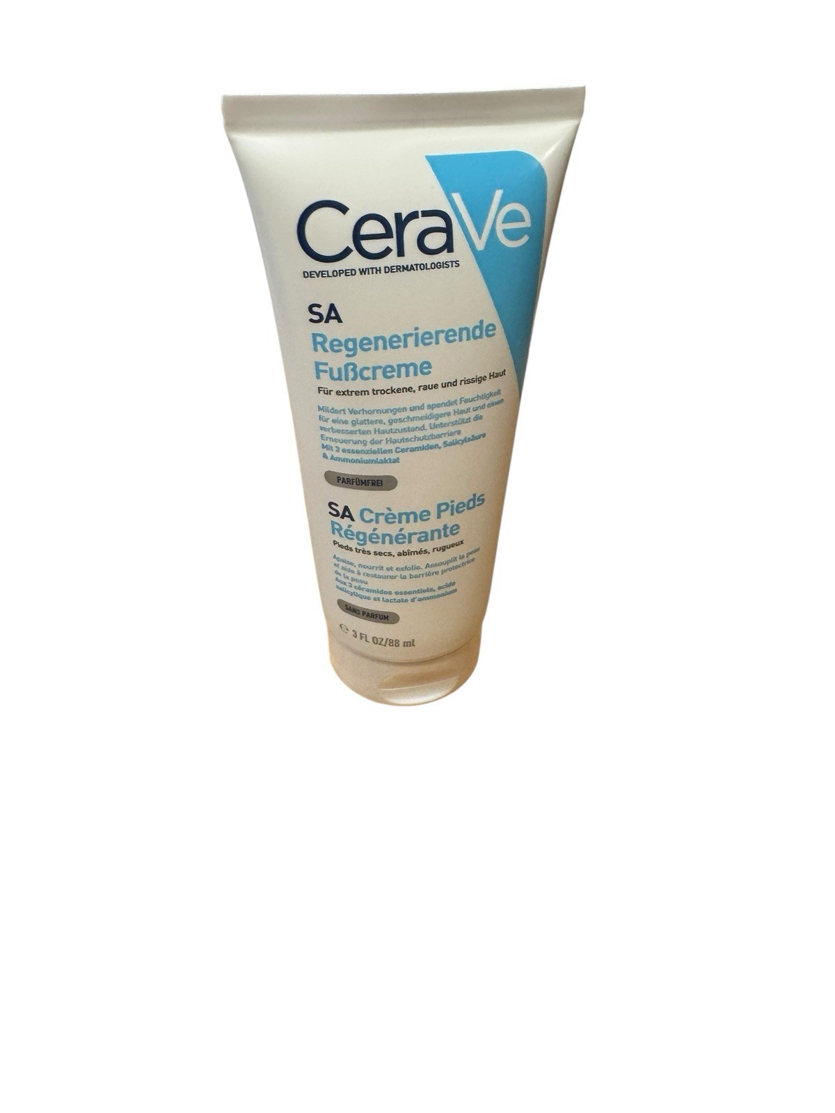 CeraVe SA Renewing Foot Cream 88ml New Sealed