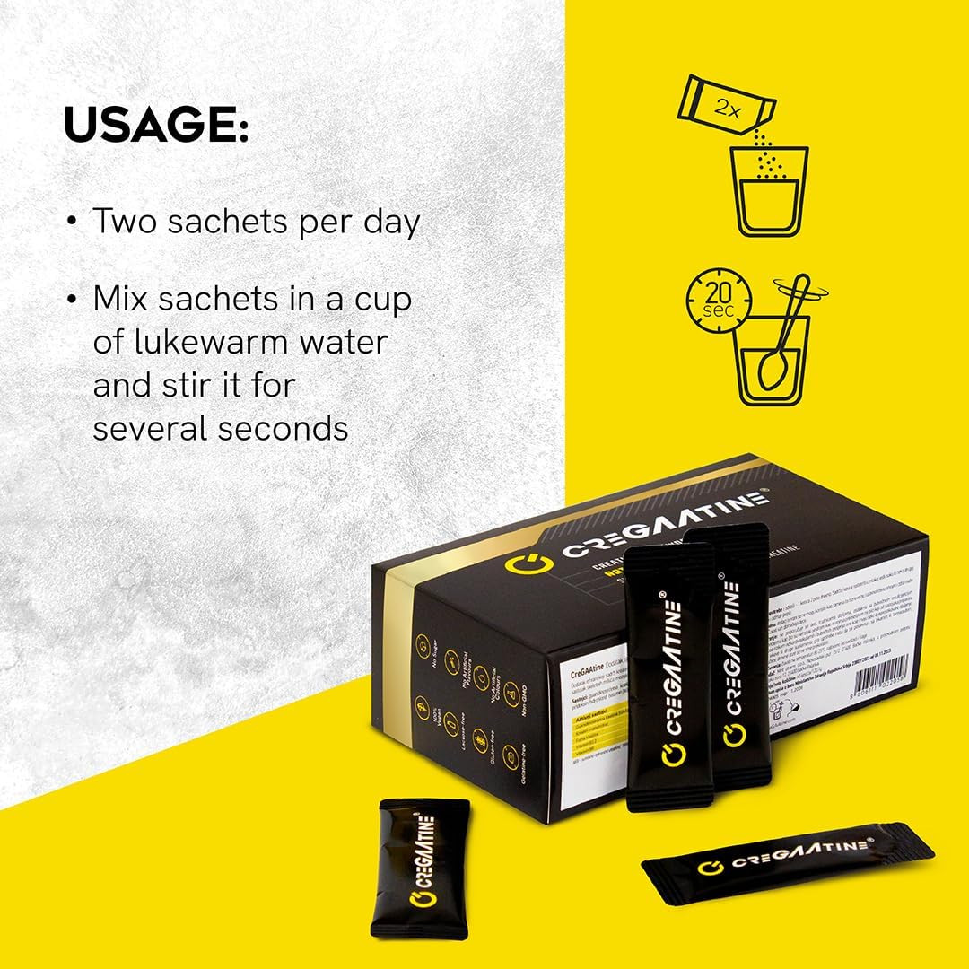 Micronized Creatine Monohydrate + GAA | Increase Strength, No Water Retention |