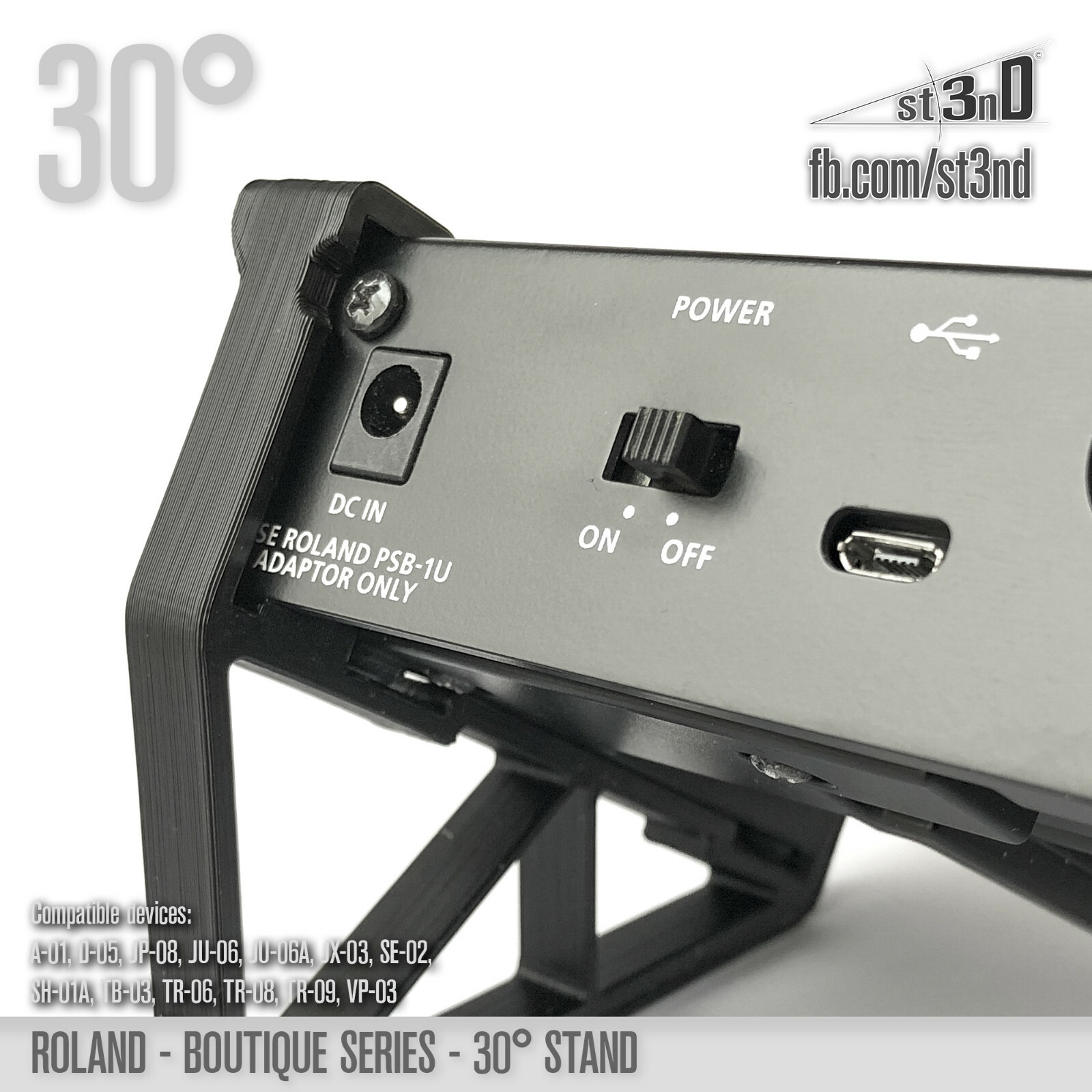 ROLAND BOUTIQUE Stand - 30 degrees - 3D printed - 100% Buyer Satisfaction