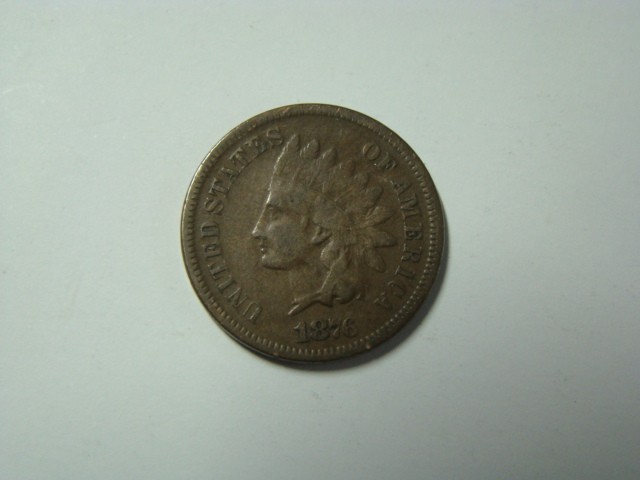 1876 Indian Head Cent Fine+ 140411
