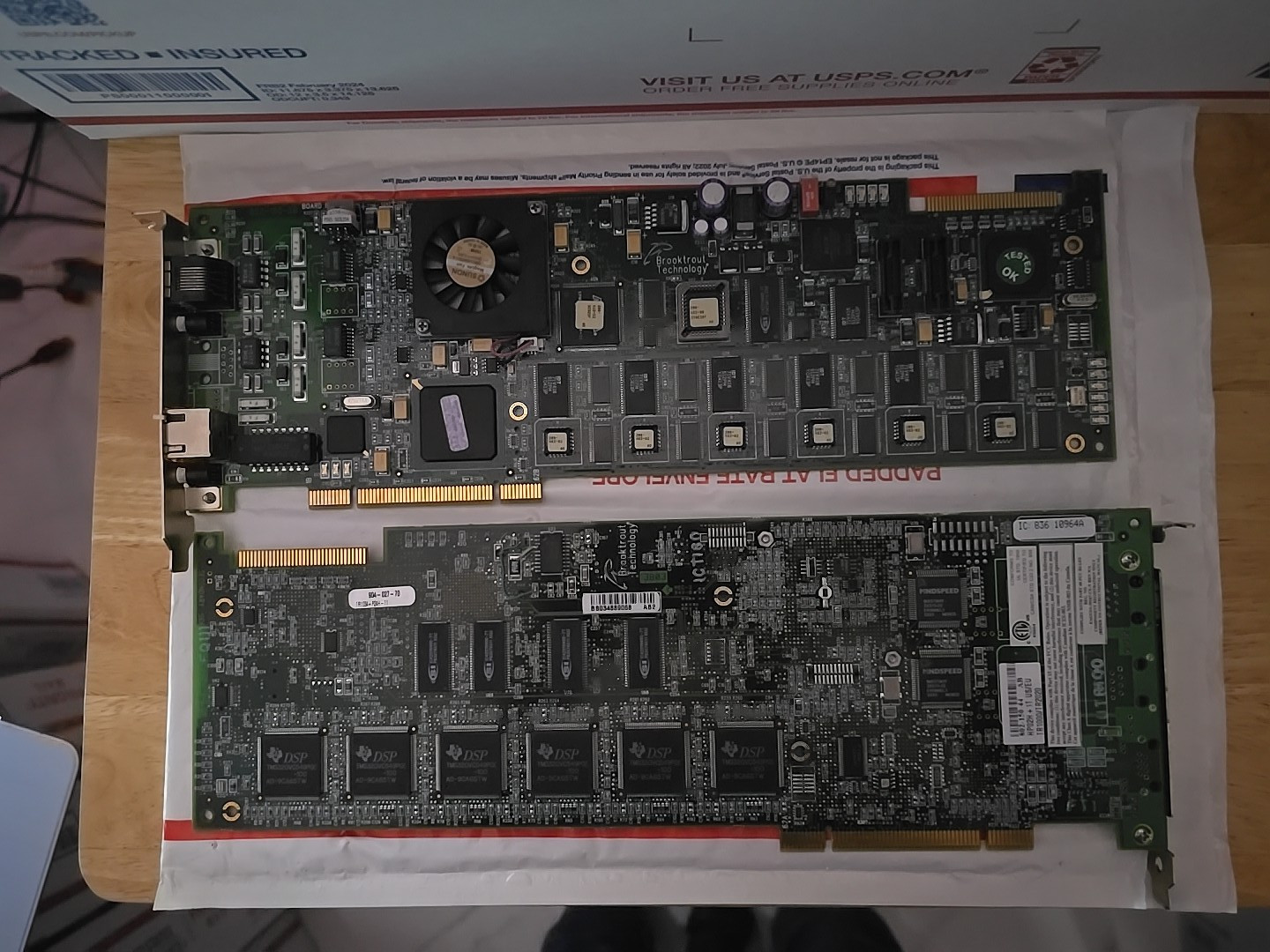2 pack Brooktrout Technology PCI Voice/Fax Board 802-150-5B Boards