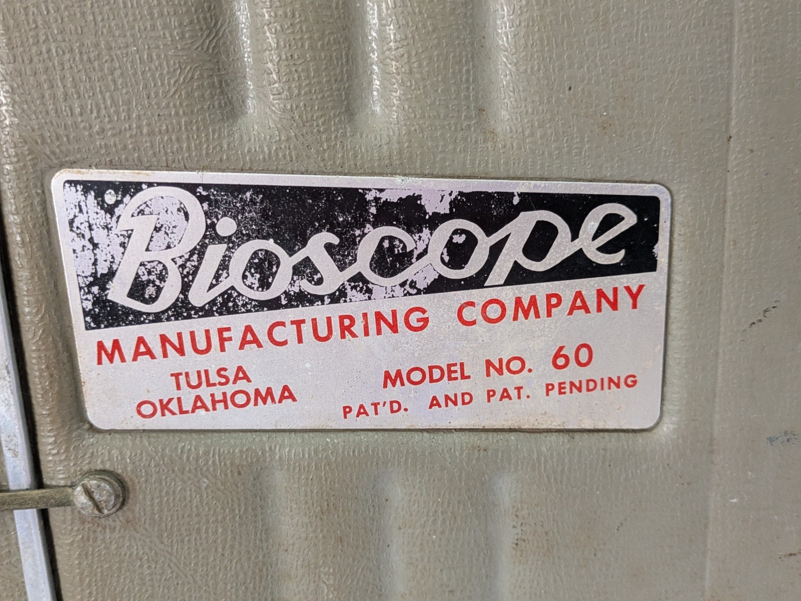 Vintage Bioscope Manufacturing Company Folding Microscope Model 60