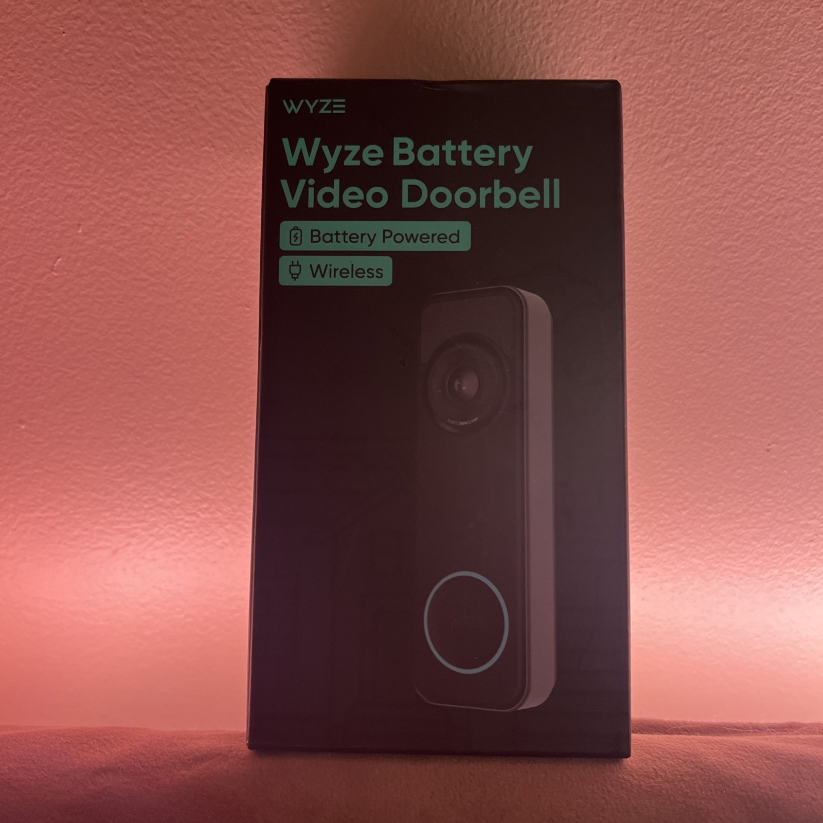 Wyze Battery Video Doorbell Wireless Camera, 1536x1536 HD+, Color Night Vision,